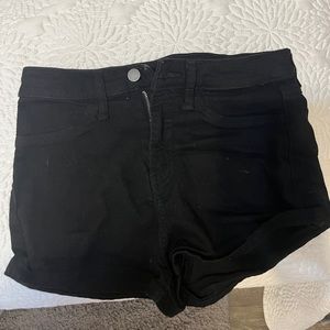 wild fable black jean shorts high rise